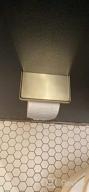 картинка 1 прикреплена к отзыву Matte Black TRUSTMI Toilet Paper Holder With Phone Shelf | Wall Mounted Bathroom Storage & Tissue Dispenser от Jonathan Reddick