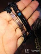 img 1 attached to 💑 Jovivi Personalized Stainless Steel Braided Rope Nameplate ID Bracelets His and Hers Matching Couples Bracelets - Perfect Valentine's Gift for Lovers review by Justin Newport