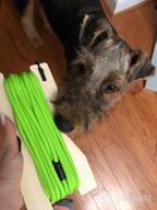 img 1 attached to 30Ft Long Heavy Duty Dog Training Leash In Neon Green - BRONZEDOG Check Cord Tracking Line Ideal For Puppies And Dogs review by Rusty Heredia