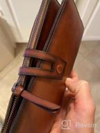 img 1 attached to Genuine Leather Wallets Vintage Handmade review by Dan Ball