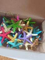 img 1 attached to 40Pcs 2.3In Resin Starfish Ornaments With Rope For Xmas Tree, Beach Wedding, Home Decor DIY Crafts - 10 Colors review by Rick Howlett