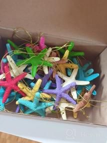 img 7 attached to 40Pcs 2.3In Resin Starfish Ornaments With Rope For Xmas Tree, Beach Wedding, Home Decor DIY Crafts - 10 Colors