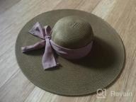 img 1 attached to Women'S Summer Sun Hat: SERENITA Straw Wide Brim Floppy Beach & Hiking Hats review by Sarah Phillips