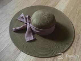 img 5 attached to Women'S Summer Sun Hat: SERENITA Straw Wide Brim Floppy Beach & Hiking Hats