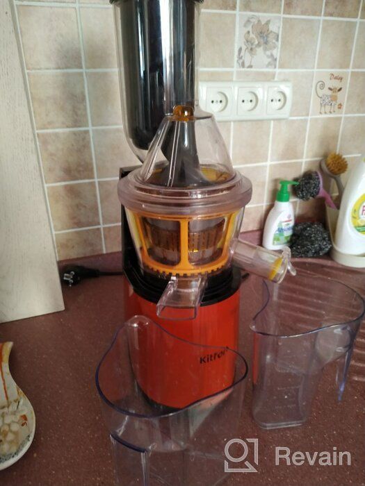 img 3 attached to Auger juicer Kitfort KT-1102-2, burgundy review by Danuta Kowalczyk ᠌