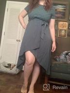 img 1 attached to Miessial Women'S Striped Linen Long Dress: Elegant Ruffle Cap Sleeves Midi Dress review by Todd Calloway
