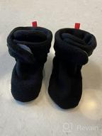img 1 attached to Non-Slip Baby Fleece Booties | Unisex Newborn Toddler First Walkers | Warm House Shoes for Baby Boys & Girls review by Brian Nelson