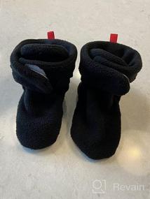 img 8 attached to Non-Slip Baby Fleece Booties | Unisex Newborn Toddler First Walkers | Warm House Shoes for Baby Boys & Girls