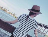 картинка 1 прикреплена к отзыву DRESHOW Women Straw Fedora Sun Hat UPF 50+ Wide Brim Roll-Up Panama Beach Hat от Austin Hampton
