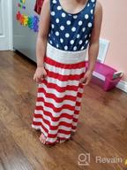 img 1 attached to Matching Mommy and Me American Flag Maxi Dresses for 4th of July Beach Fun review by Kiko Fanandriansyah