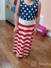 img 4 attached to Matching Mommy and Me American Flag Maxi Dresses for 4th of July Beach Fun