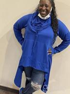 img 1 attached to Stay Chic And Comfy With Sprifloral Women'S Asymmetric Hem Hoodie Sweatshirt review by Brandon Carr
