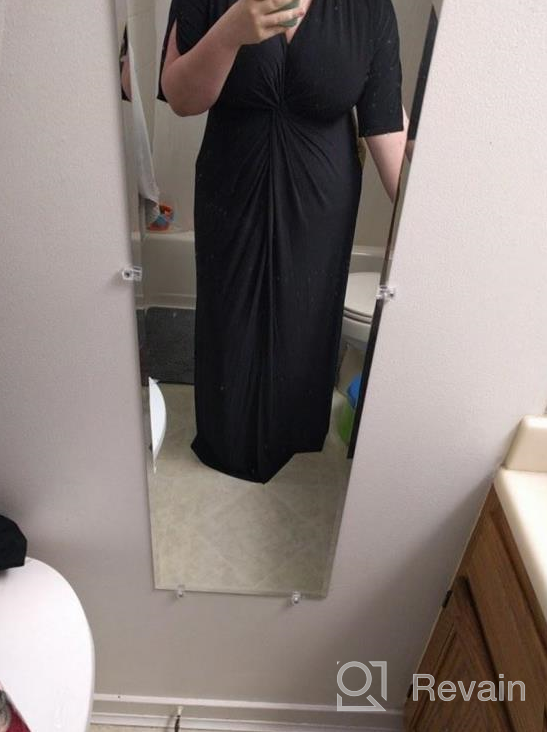 img 1 attached to KOH KOH Women's Long/Short Sleeve V-Neck Maxi Dress: Sexy, Slimming & Casual for Summer review by Matt Crawford