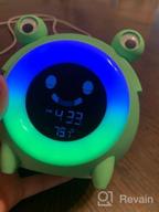 img 1 attached to USAOSHOP Kids Alarm Clock, Digital Alarm Clock For Kids Bedroom, Cute Toddlers Alarm Clock Sleep Trainer With Sound Machine Night Light Indoor Temperature, Compact Clock For Boys Girls review by Mark Hayes