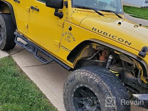 img 1 attached to Upgrade Your Jeep'S Style & Protection With OEdRo Front & Rear Fender Flares - 2007-2018 JK & JKU Compatible review by Rosalio Zavala