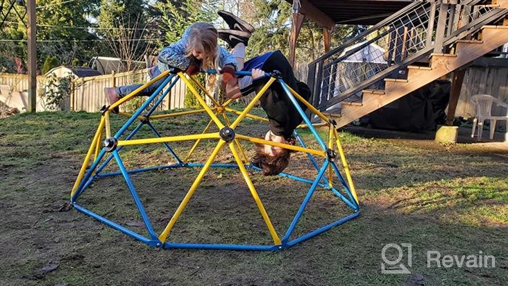 img 1 attached to Zupapa Dome Climber, 6FT Jungle Gym, Outdoor & Indoor Climbing Dome With 750LBS Weight Capability, Suitable For 1-6 Kids Climbing Frame review by Mario Portillo