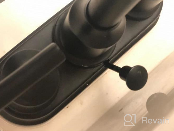 img 1 attached to 2-Handle 4-Inch 3-Hole RV Sink Bathroom Faucet With Lift Rod Drain Stopper & Supply Hoses By WOWOW Black Centerset review by Marc Alvarez