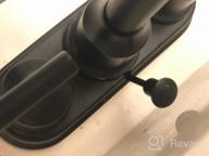 img 1 attached to 2-Handle 4-Inch 3-Hole RV Sink Bathroom Faucet With Lift Rod Drain Stopper & Supply Hoses By WOWOW Black Centerset review by Marc Alvarez