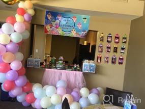 img 6 attached to Набор из 131 шт., арка из воздушных шаров с розовым принтом коровы и воздушный шар из фольги свиньи для украшения и принадлежностей для дня рождения сельскохозяйственных животных - Kicpot Cute Cow Balloons Set
