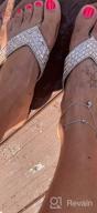 img 1 attached to Silver Layered Ankle Chain Foot Jewelry - Edary Beach Vintage Anklets For Women & Girls review by Bryan Moon