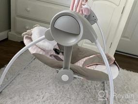 img 6 attached to 6-Speed Portable Baby Swing With Music - Flora The Unicorn (Pink) | Ingenuity Comfort 2 Go Compact For Travel, 0-9 Months
