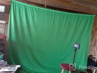 img 1 attached to UTEBIT 5X6.5Ft Green Backdrop - Chromakey Cloth Collapsible For Video Studio Photo Shooting Portrait review by Craig Pham