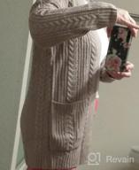 img 1 attached to Stay Warm And Stylish: MaQiYa Women'S Cable Knit Sweater Cardigans With Pockets review by Mike Bonilla