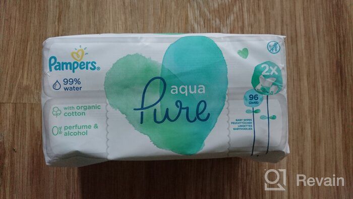 img 1 attached to Pampers Aqua Pure Wipes: Four-Pack for Gentle and Effective Baby Care review by Airi Ohtsuka ᠌