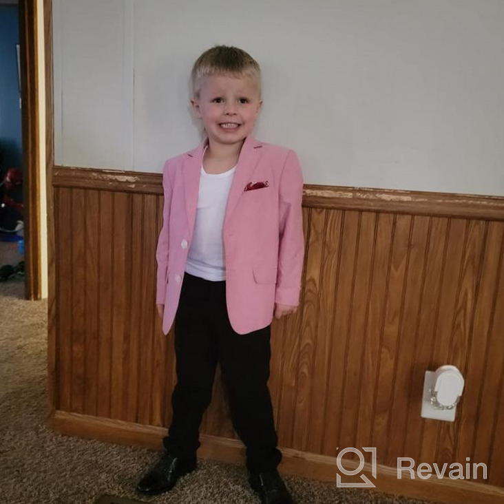 img 1 attached to 🧥 Stylish Blazers Jackets Boys' Clothing and Suits & Sport Coats by Piero Lusso review by Jason Daves