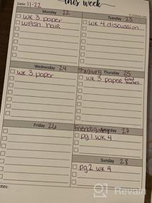 img 6 attached to Efficiently Organize Your Week With 321Done Weekly Checklist Notepad - 50 Tear-Off Sheets Of Planning Pad - Stay On Top Of Your To-Do List - Simple Script Design - Made In USA