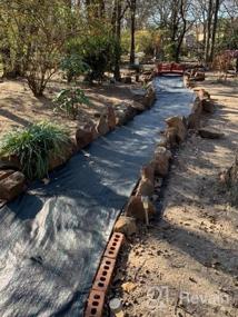 img 6 attached to Premium Heavy Duty Weed Barrier Fabric - 6.5FTx300FT With High Permeability For Flower Bed And Geotextile Underlayment