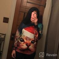 img 1 attached to Get In The Festive Spirit With Cutiefox'S 3D Printed Ugly Christmas Sweater Sweatshirts review by Bobby Porter
