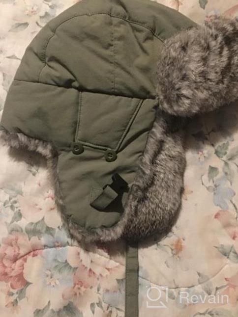 img 1 attached to Unisex Rabbit Fur Trapper Ushanka Russian Hat: 100% Windproof Protection With Nylon Shell review by Michael Rodas