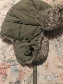 img 5 attached to Unisex Rabbit Fur Trapper Ushanka Russian Hat: 100% Windproof Protection With Nylon Shell