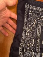 img 1 attached to Stay Stylish With Alotpower'S Cowboy Bandanas 30 Pack: Assorted Paisley Polyester Headbands For Men And Women (22X22 Inch) review by David Flores