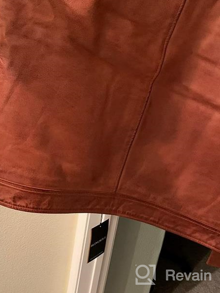 img 1 attached to Stylish And Durable: Brown Leather Jacket For Men Crafted From Black Real Lambskin review by Anthony Parker