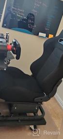 img 8 attached to Height Adjustable Racing Wheel Stand Compatible With Logitech G25, G27, G29 And G920 - Marada Gaming Cockpit Frame (With Seat)