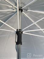 img 1 attached to AMMSUN Chair Umbrella with Universal Clamp 43 inches UPF 🌂 50+ - Portable Shade for Patio, Beach, Stroller, Sports, Wheelchair, Wagon (Zebra) review by Gaurav Ansong