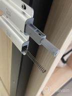 img 1 attached to Jiayi Heavy Duty Metal Cabinet Door Catches, Pack of 4 - Double Push to Open Door 🚪 Latch, Touch Latches for Kitchen Drawer Closure, Push Release Latch - Pop Out Cabinet Hardware with Push Catch review by Ben Olson