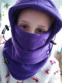 img 5 attached to Аксессуары для девочек: ветрозащитный теплый баляклава REDESS для детей.