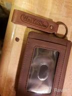 img 1 attached to Leather Slim Front Pocket Magnetic RFID Money Clip Wallet Brown - Men'S Money Clip Wallet review by Flocka Parsons