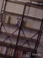 картинка 1 прикреплена к отзыву IRONCK Industrial Bookshelf Double Wide 6-Tier, Open Large Bookcase, Wood And Metal Bookshelves For Home Office, Easy Assembly от Alex Winnick