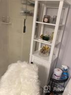 img 1 attached to White Freestanding Tall Bathroom Storage Cabinet With Tiered Shelves - HOMCOM Compact Organizer Tower review by Cassandra Lau