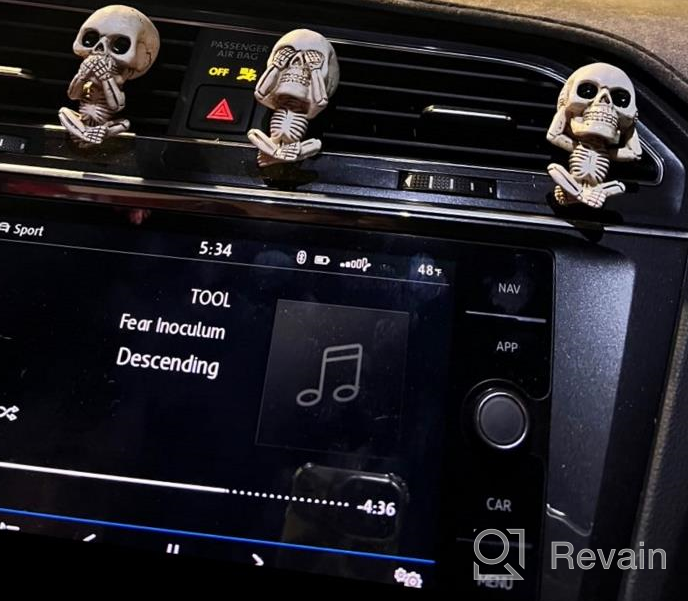 img 1 attached to Funky Fathers Day Skull Gifts For The Cool Dad, Unique Hippie Car Accessories For All, Gothic Car Decor For A Trendy Ride, Cool Car Air Fresheners And Vent Clips For A Refreshing Drive review by Joe Mix