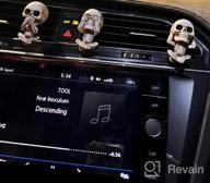 img 1 attached to Funky Fathers Day Skull Gifts For The Cool Dad, Unique Hippie Car Accessories For All, Gothic Car Decor For A Trendy Ride, Cool Car Air Fresheners And Vent Clips For A Refreshing Drive review by Joe Mix