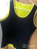 img 1 attached to Men'S Hot Neoprene Sauna Tank Top With Zipper - Gowhods Waist Trainer Sweat Vest For Gym Workout Suit review by Abhinav Drury