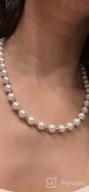 img 1 attached to Women'S Round Fake Pearl Choker Necklace: Elegant Jewelry For Any Occasion! review by Dustin Wheeler