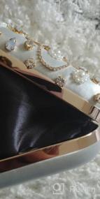 img 6 attached to Tanpell Crystal Beaded Wedding Clutch For Women: Elegant Evening Bag Purse
