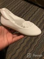img 1 attached to Cinderella Girls' Ballerina Ribbon Rubber Shoes: Comfort & Style Combined review by Jennifer Johnson