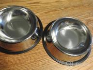 img 1 attached to WEDAWN Stainless Steel Pet Bowls With Rubber Base - 8Oz, 16Oz, 26Oz, 40Oz Sizes For Dogs, Cats, Puppies, Kittens, And Rabbits - Ideal For Water And Food - Pack Of 2, Silver - 1 Cup/6 Oz Capacity review by Paul Hubbard